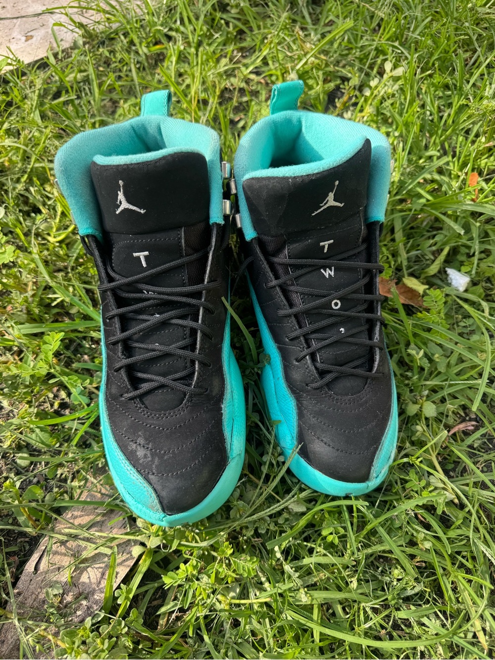 Jordan 12 Retro Hyper Jade  GS - Picture 5 of 10